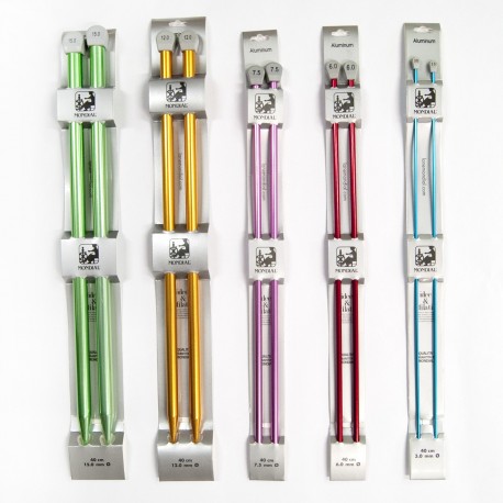 Agujas de punto de 1 a 25 mm